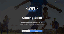 Desktop Screenshot of playmakernutrition.com